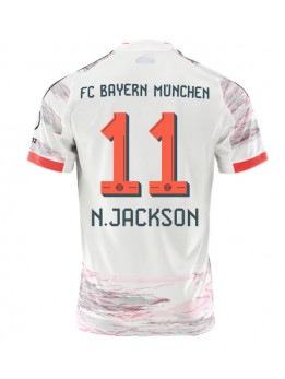 Billige Bayern Munich Nicolas Jackson #11 Bortedrakt 2025-26 Kortermet